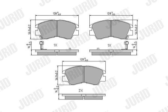 Bremseklosser JURID 572281J Bremseklosser JURID 572281J