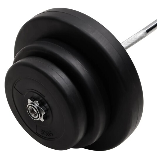  Curl-vektstang med skiver 60 kg