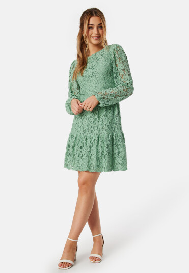 BUBBLEROOM Blanca lace dress Dusty green 46