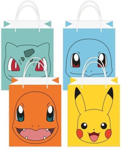 Amscan Amscan 8 stk Pokemon Papirposer 9917109