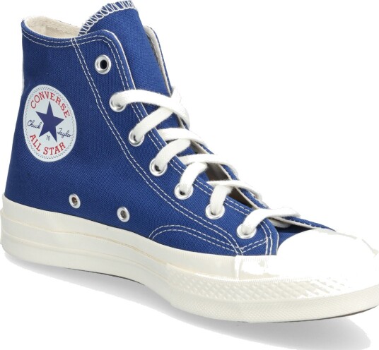 Comme des Garçons Play Converse Blue High Top Sneakers Blue 40.5