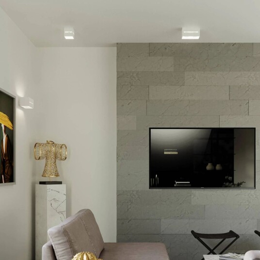 Euluna Aceline vegglampe, up-/downlight, hvit