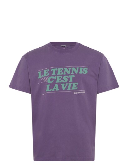 Björn Borg Borg Classic Print T-Shirt - Purple - XL