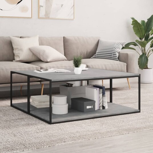 vidaXL Hylleplater 4 stk betonggrå 100x50x1,5 cm konstruert tre vidaXL Hylleplater 4 stk betonggrå 100x50x1,5 cm konstruert tre
