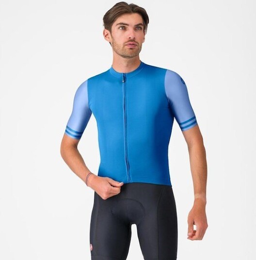 Castelli Prologo Lite 2 sykkeltrøye korte ermer azzurro Italia herre