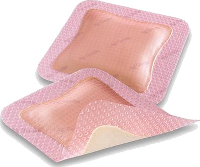 Allevyn Gentle Border Ag skumbandasje sølv 10x10cm 10 stk
