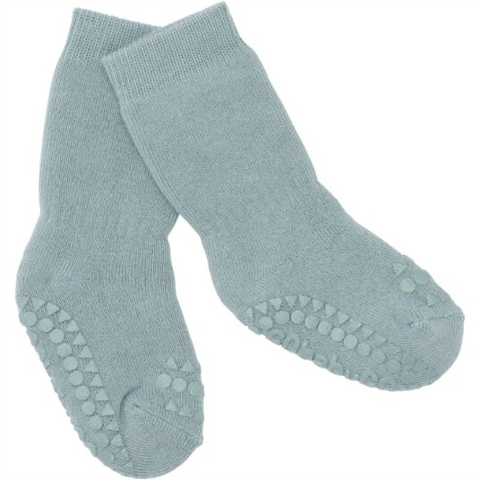 GObabyGO non slip socks – dusty blue   2 3år