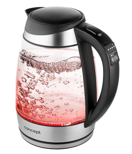 Concept Rk4120 1,7 L 2200 W Svart Rustfritt Stål Gjennomsiktig Glass Justerbar Termostat