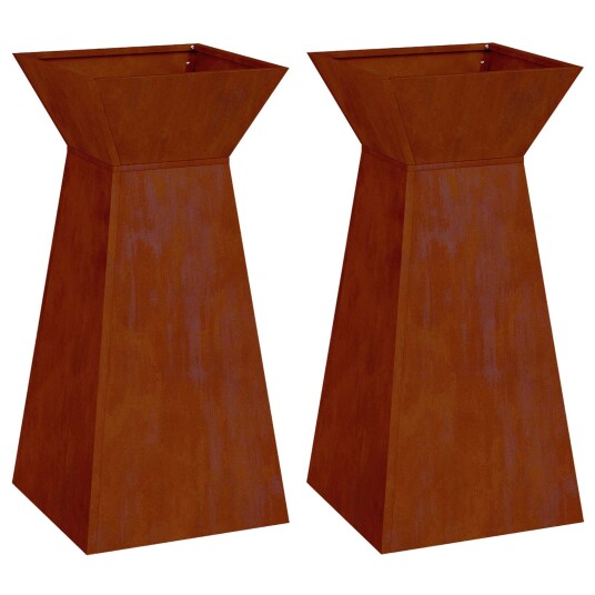 Planteholder Værbestandig stål 35 x 35 x 73 cm Holdbar Planteholder Værbestandig stål 35 x 35 x 73 cm Holdbar