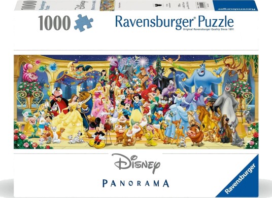 Ravensburger Disney Panorama Puslespill 1000 Brikker Disney Figurer Ravensburger Disney Panorama Puslespill 1000 Brikker Disney Figurer