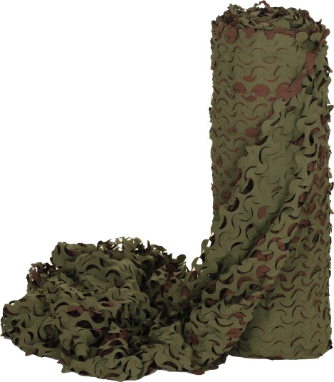 Camo Systems® kamuflasjenett i metermål Oliven Brun Flerfarget