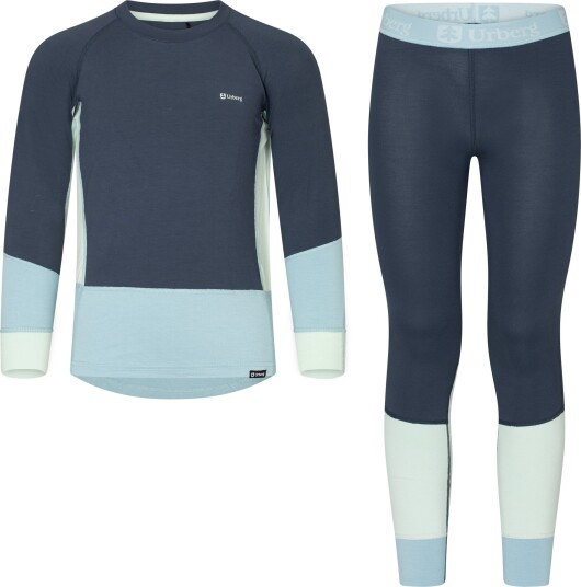 Urberg Juniors" Tree Base Layer Set Blue Nights/stone Blue/celadon 134/140