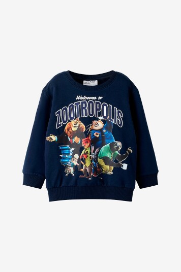 Name it - Collegegenser nmmNoel Zootropolis Nreg - Blå