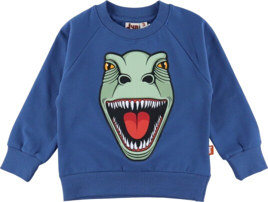 DYR Cph Collegegenser Dyrebelg Ocean Blue T Rex DYR 2 år 92 Collegegenser Blå