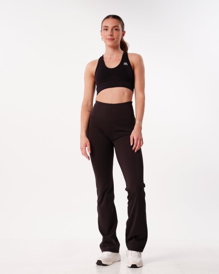 Bumpro SETT Hero High Rise Flare Pants & Hyper Bra Black Beauty
