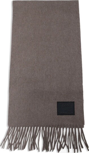 PS Paul Smith Men Scarf Plain Cashmere - CHOCOLATE - One Size