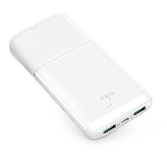 Puro DAILY 10 PLUS Powerbank 10000mAh 22,5W USB-C Hvit