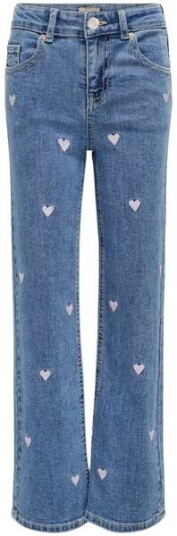 Kids Only Kmgjuicy Wide Leg jeans til barn Light M. Blue Kids Only Kmgjuicy Wide Leg jeans til barn Light M. Blue
