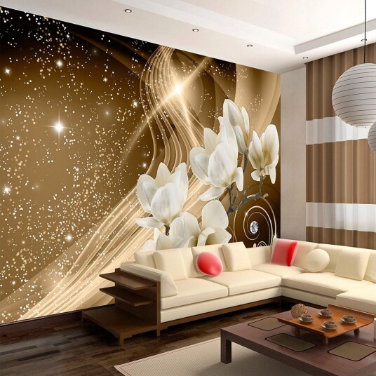 Fototapet Golden Milky Way 150x105 - Artgeist sp. z o. o.