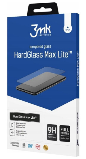 Kaitseklaas 3Mk Poco X6 Pro 5G Hardglass Max Lite, Must