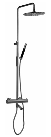 Tapwell Tvm2200 Takdusj for Badekar Brushed Black Chrome Tapwell Tvm2200 Takdusj for Badekar Brushed Black Chrome