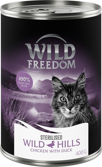 Wild Freedom Våtfôr Adult Sterilised Kornfri Oppskrift Wild Hills Sterilised And & Kylling 6 X 400 G