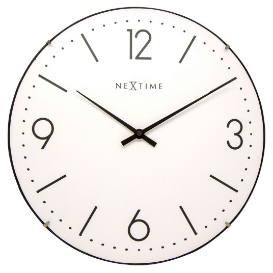 Nextime Basic Dome Veggklokke Hvit Nextime Basic Dome Veggklokke Hvit