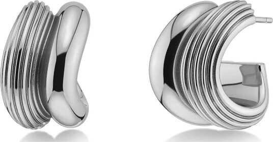 Edblad Wildern Hoops S Silver One Size Silver ONE SIZE