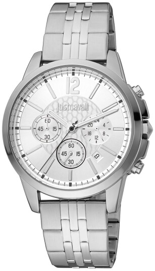 Just Cavalli Herreklokke JC1G175M0255 Classic Sølvfarget/Stål Ø42 Just Cavalli Herreklokke JC1G175M0255 Classic Sølvfarget/Stål Ø42