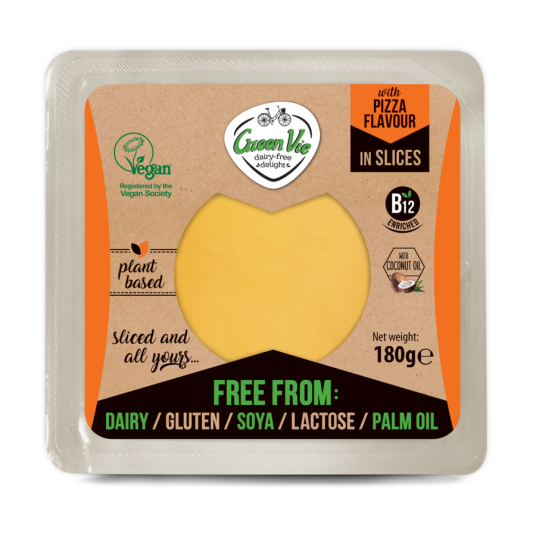 Greenvie Skivet Ost Pizzasmak 180gr Greenvie Skivet Ost Pizzasmak 180gr