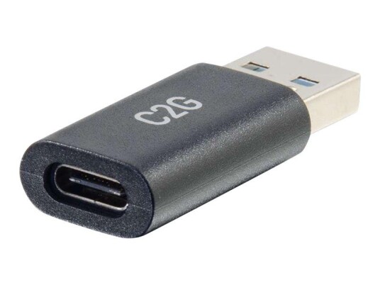 C2G USB C to USB Adapter - SuperSpeed USB Adapter - 5Gbps - F/M - USB type C-adapter - 24 pin USB-C til USB-type A C2G USB C to USB Adapter - SuperSpeed USB Adapter - 5Gbps - F/M - USB type C-adapter - 24 pin USB-C til USB-type A