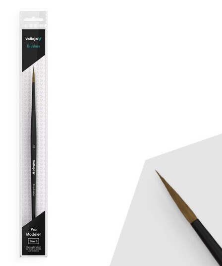 Vallejo Pensel - Round Brush 3 Vallejo Pensel - Round Brush 3