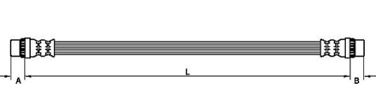 Bremseslange METZGER 4110929