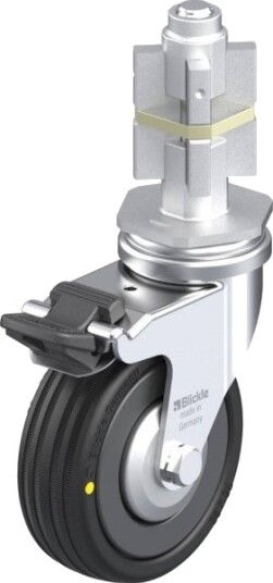 Blickle 751171 Lra-Vpa 75K-Fi-El-Fa-E05 Styrehjul Med Brems Hjuldiameter: 75 Mm Bæreevne (Maks.): 45 Kg 1 Stk