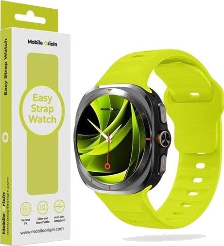 Mobile Origin Easy Strap Silicone Galaxy Watch Ultra 47mm Fluorescence Yellow