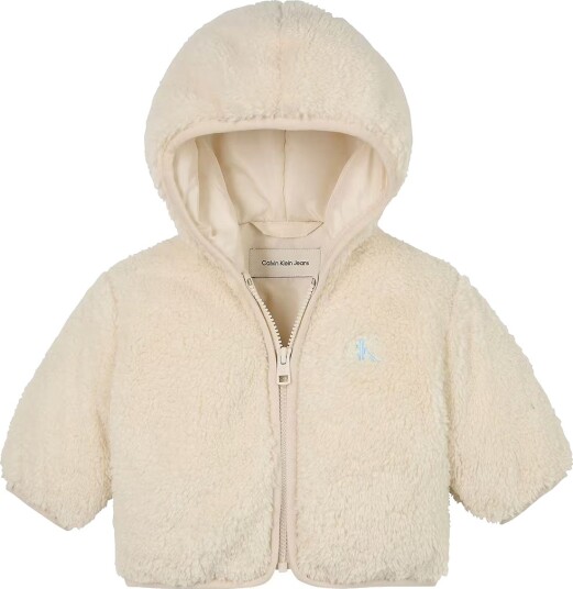 Calvin Klein Fleecejakke Hvitkappegrå Calvin Klein 1 år (80) Fleecejakke