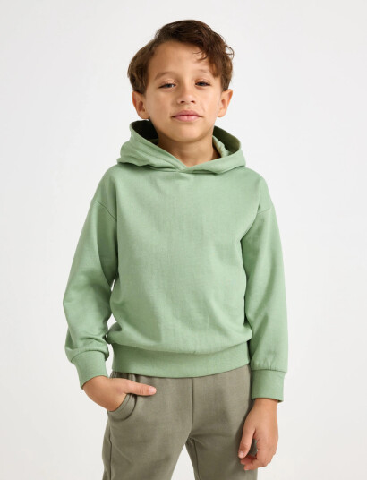 Lindex Sweatshirt Hoodie Green 104
