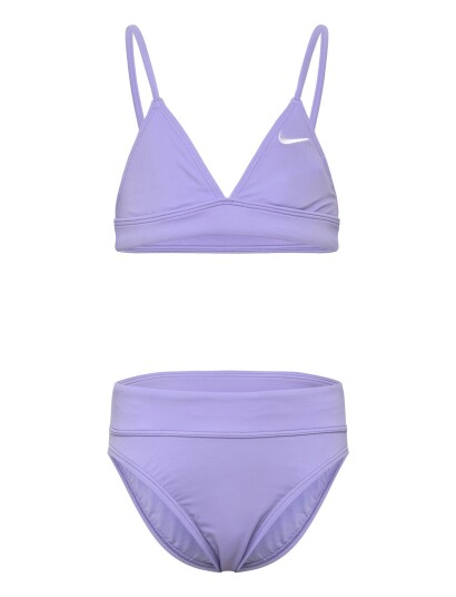 NIKE SWIM Nike Essential Triangle Bikini Set Purple 130 140