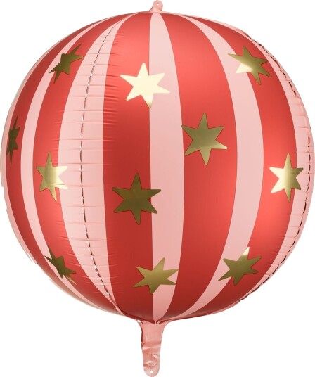 Rød Stjerneball Folieballong 75 cm Rød Stjerneball Folieballong 75 cm
