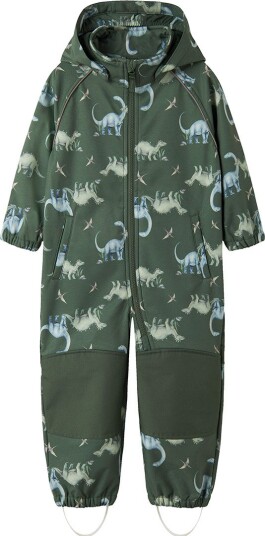 Name It Falfa Dino softshelldress til barn jungle green (80) 80 Name It Falfa Dino softshelldress til barn jungle green (80) 80