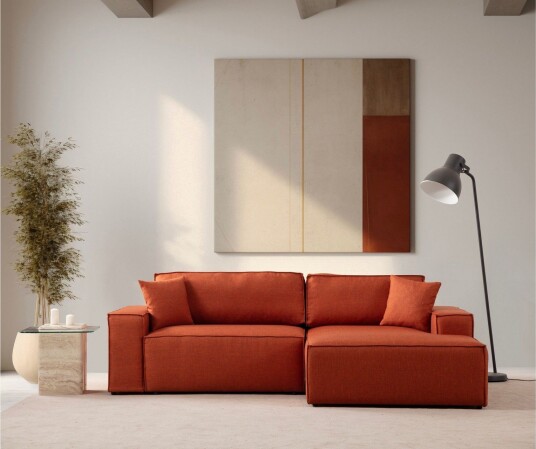 Munehiro Hjørnesovesofa Oransje