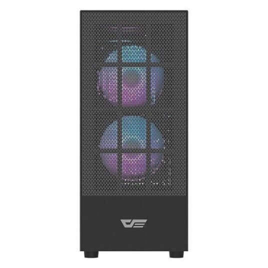 Darkflash A290 Miditower Kabinett med 3 Vifter Svart
