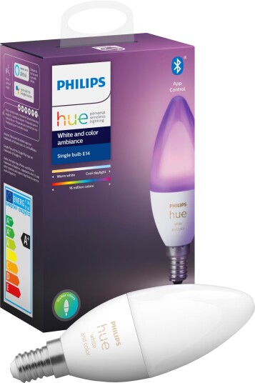 Philips Hue WCA LED-lyspære 5W E14 HUEWCAE14BT Philips Hue WCA LED-lyspære 5W E14 HUEWCAE14BT