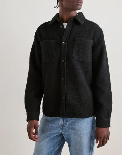 Les Deux Bouclé Overshirt Overshirts Svart