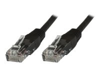 MicroConnect - Nettverkskabel - RJ-45 (hann) til RJ-45 (hann) - 1 m - UTP - CAT 6 - flertrådet - svart (en pakke 10)