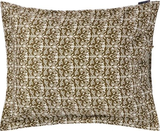 Lexington - Putetrekk 50x70 cm bomullssateng ornament olive/white