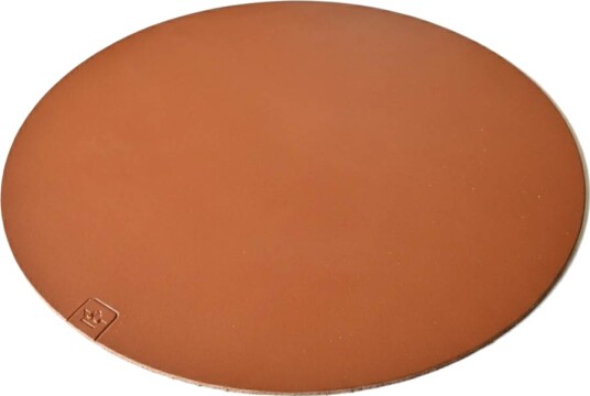 Nordan Home Bordbrikke i skinn rund 35 cm mørk brun Nordan Home Bordbrikke i skinn rund 35 cm mørk brun