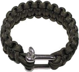 MFH Paracord-armbånd med lås Oliven, Grønn