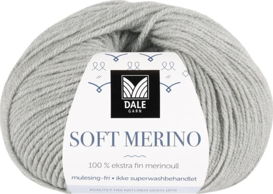 Dale Garn Dale Soft Merino 3002 Lys Grå Melert