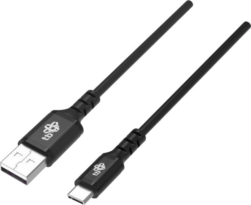Usb Til Usb-C 2 M Silikon Svart Quick Charge-Kabel